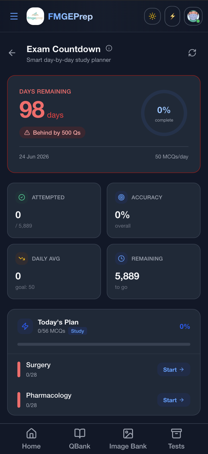 Exam CountDown Planner